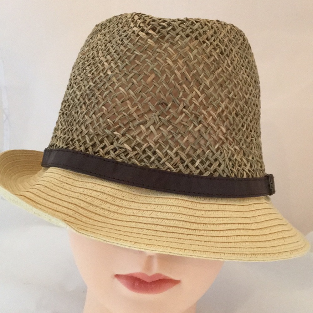 D&Y Straw Fedora  NWT